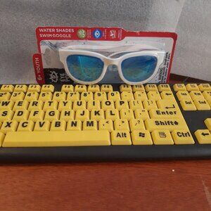 NEW ! Aqua-Leisure Water Shades Swim Goggle Age 6+ Youth Blue